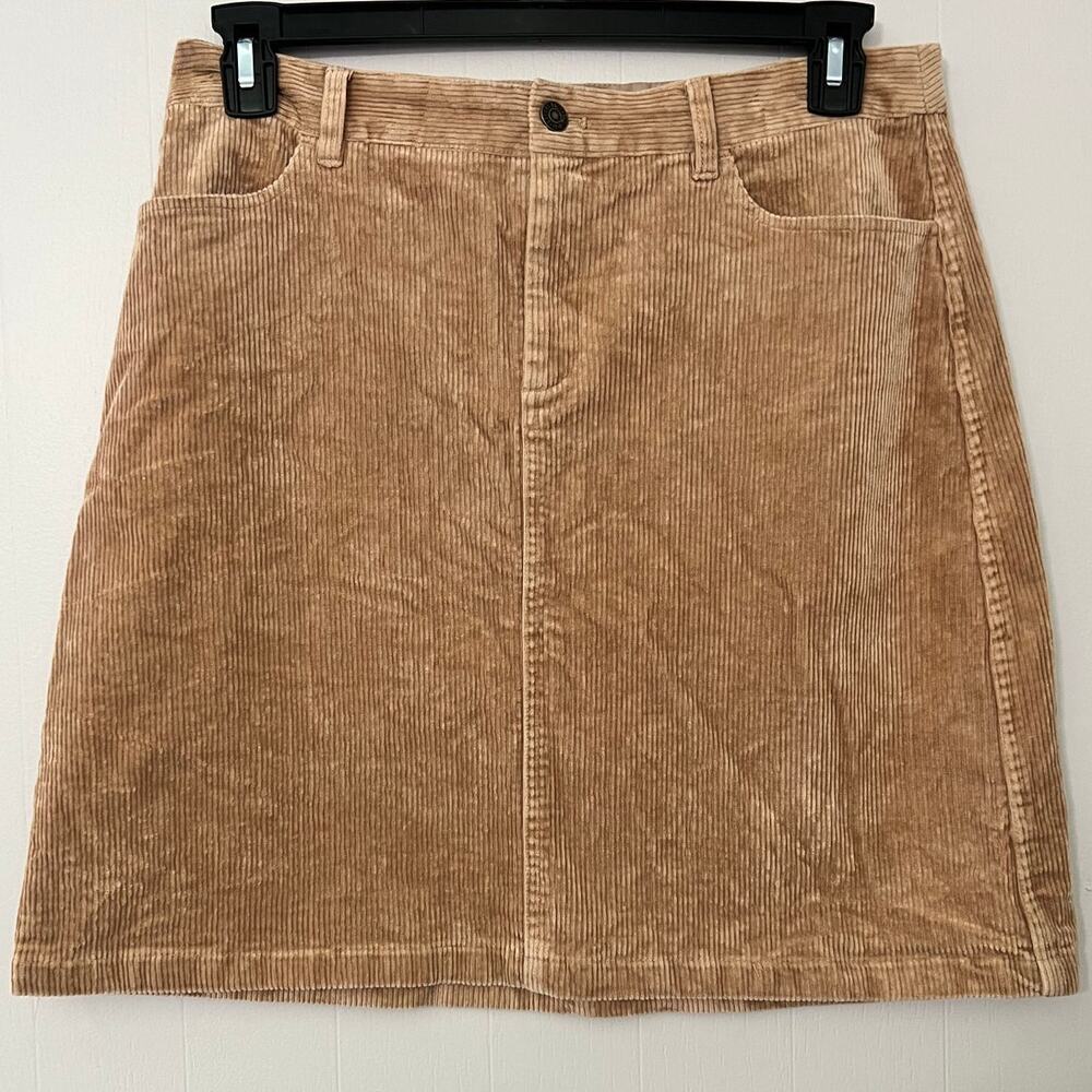Brooks Brothers Tan Corduroy Mini Skirt